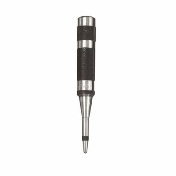 Starrett 18AA Automatic Center Punch With Adjustable Stroke, 7/16 in Tip, 4 in OAL, Steel Tip