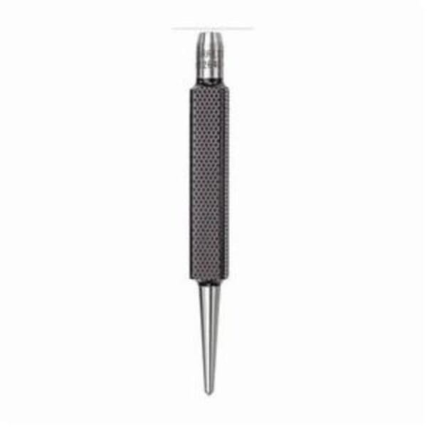 Starrett 264C Center Punch With Square Shank, 3/32 in Steel Tip, 3-3/4 in OAL