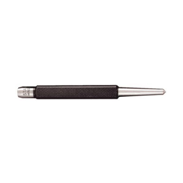 Starrett 264F Center Punch With Square Shank, 3/16 in Steel Tip, 4-1/2 in OAL