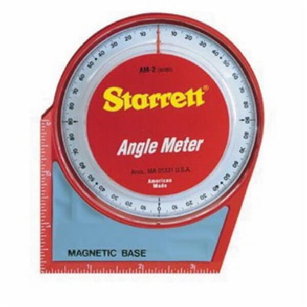 Starrett AM-2 Magnetic Angle Meter, 5 in L Base, 5 in OAH