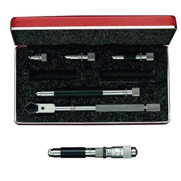 Starrett 823AZ Tubular Inside Micrometer, 1.5 to 8 in, Graduations: 0.001 in, Steel