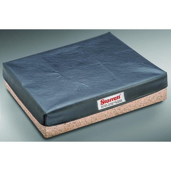 Starrett 83025 Surface Plate Cover, For Use With Granite Surface Plate, Vinyl, Black