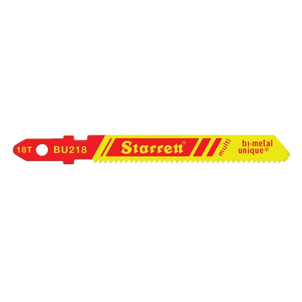 Starrett BU218 Global Series Curve Cut Multi-Purpose Jig Saw Blade, 2 in L x 5/16 in W, 18 TPI, HSS Cutting Edge, Bi-Metal Body