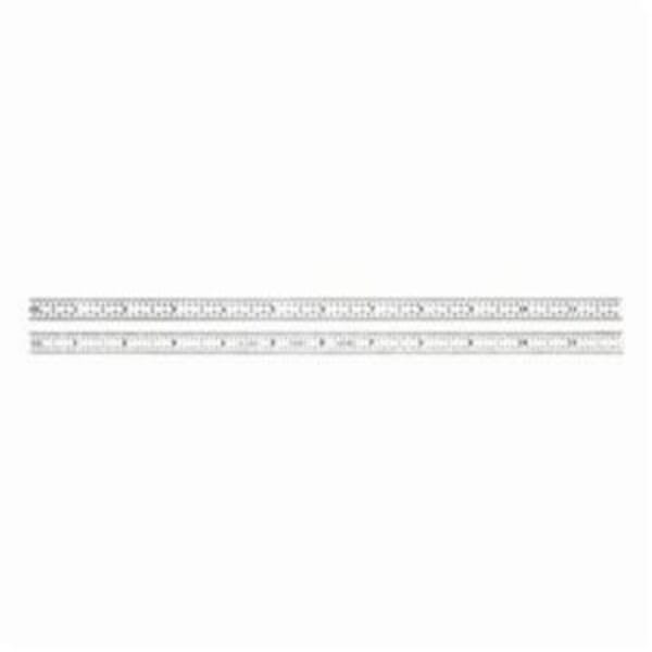 Starrett C316R-12 Precision Rule, Imperial Measuring System, Graduations 16R - Quick-Reading 32nds, 64ths, Aircraft Quick-Reading 50ths and 100ths, Full-Flexible Steel, Satin Chrome