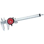Starrett R120A-6 Accurate Direct Reading Reliable Dial Caliper With Plastic Case, 0 to 6 in, Graduation 0.001 in, 5/8 in Inside x 1-1/2 in Outside D Jaw, Stainless Steel, Satin
