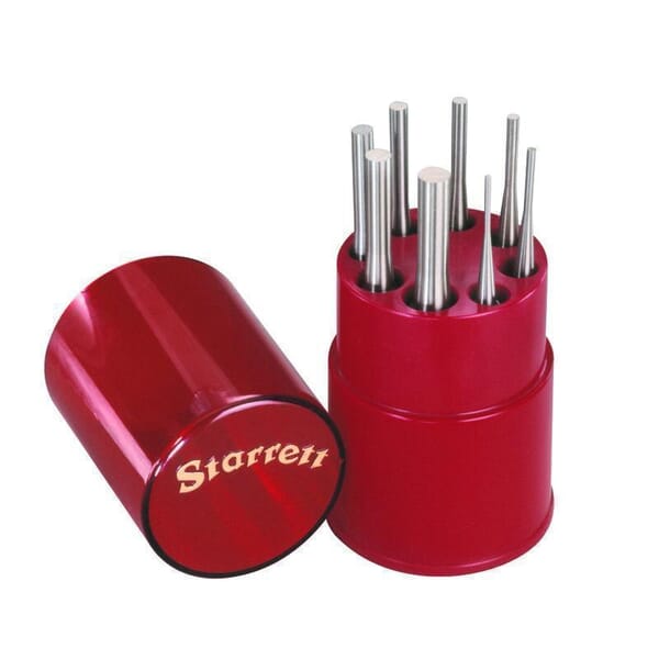 Starrett S565WB Drive Pin Punch Set, Long Drive Style, 1/16 to 5/16 in Punch, 8 Pieces