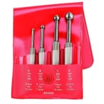 Starrett S829EZ Full Ball Small Hole Gage Set, 1/8 to 1/2 in Measuring, 2-7/8 to 3-1/2 in L