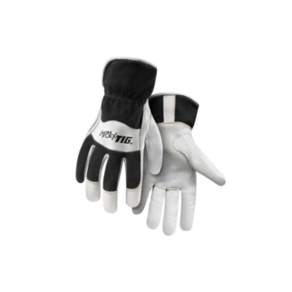 Steiner IronFlex 261 Series Super Premium Welding Gloves, Kevlar/Grain Kidskin Leather/FR Cotton, Pearl/Black, Cotton Fleece Lining, Slip-On Cuff