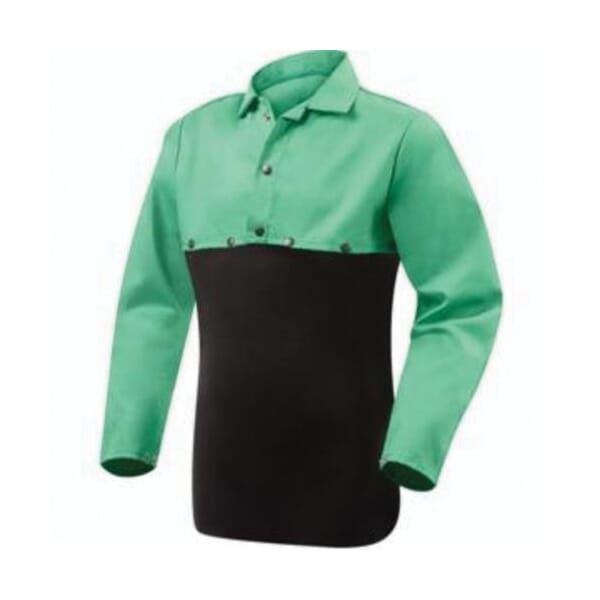 Steiner Weldlite Flame Retardant Cape Sleeves, S, Green, Cotton, Snap Front/Cuff Closure