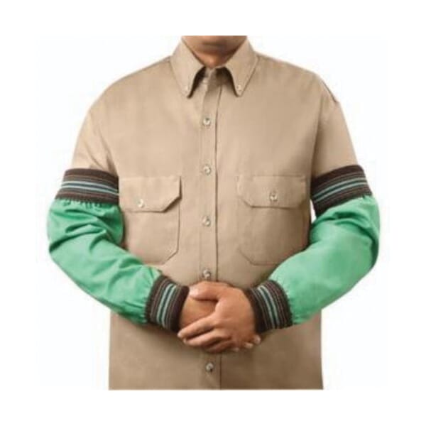 Steiner Weldlite 1034-18WW Flame Retardant Sleeves, Standard, Green, Cotton, 2-1/2 in Wide Elastic Cuff/Top/Wrist Closure
