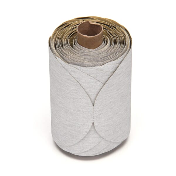 Stikit 7000119236 Open Coated PSA Paper Disc, 5 in Dia Disc, 120 Grit, Fine Grade, Silicon Carbide Abrasive, Paper Backing