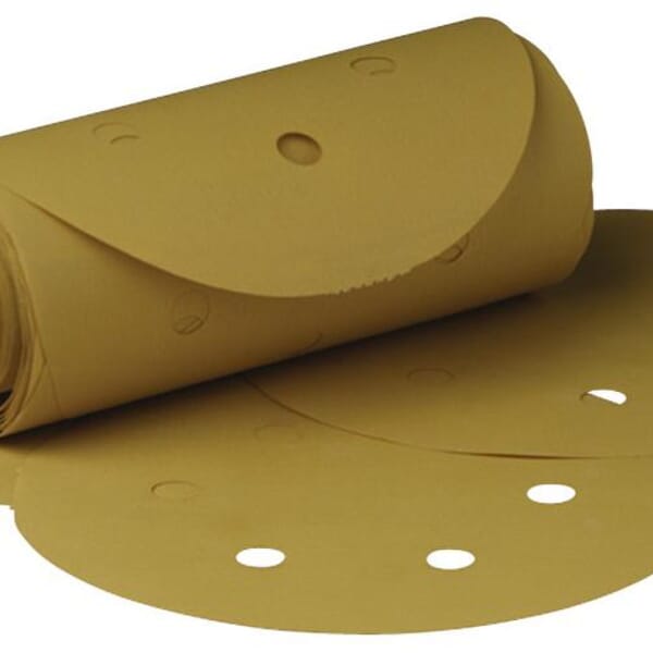 Stikit 7010307645 Roll Film Disc, 6 in Dia Disc, P150 Grit, Coarse Grade, Aluminum Oxide Abrasive, Film Backing