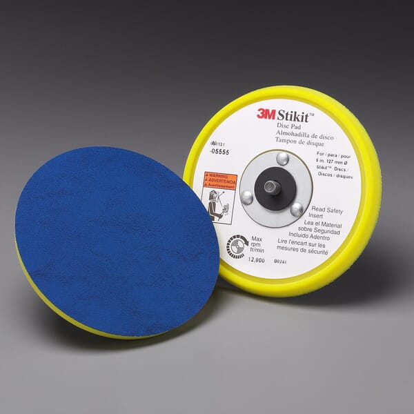 Stikit 7010361145 Tapered Edge Disc Pad, 5 in Dia Pad, Stikit Attachment