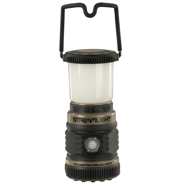 Streamlight 44941 The Siege AA Compact Fixed Focus Rechargeable Lantern, LED Bulb, Thermoplastic Housing, 200 Lumens (High)/ 100 Lumens (Med)/ 50 Lumens (Low) for White LED/ 0.7 Lumens (High) for Red LED Lumens