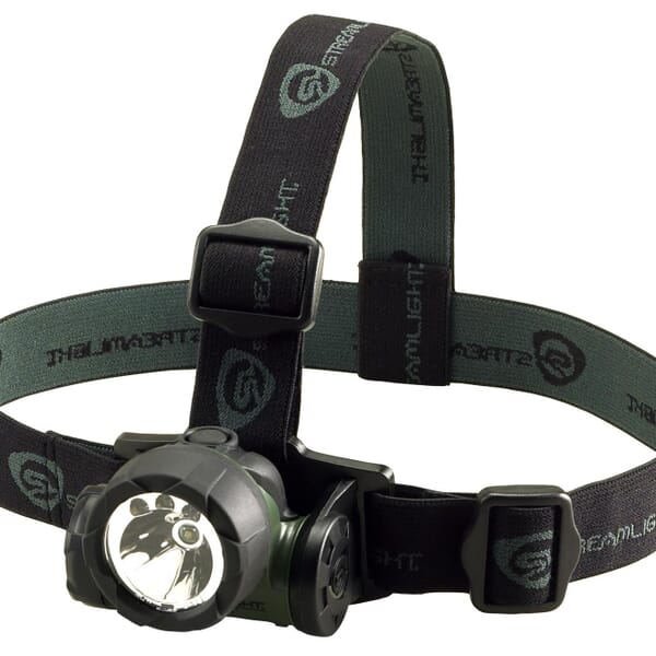Streamlight 61051 Trident Headlamp – Green, LED/Incandescent Bulbs, 25 Lumens (High), 6 Lumens (Low), Tough ABS Housing, IPX4 Water-Resistant