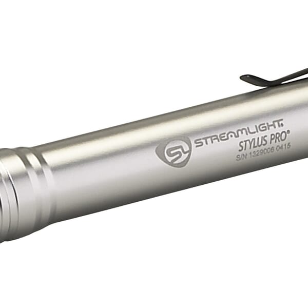 Streamlight 66121 Stylus Pro Industrial Non-Rechargeable Penlight, LED Bulb, Aluminum Housing, 100 Lumens