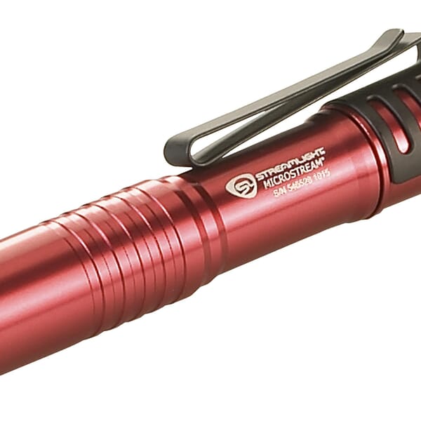 Streamlight 66323 Microstream Battery Powered Flashlight, C4 LED Bulb, Aluminum Alloy Housing, 45 Lumens Lumens