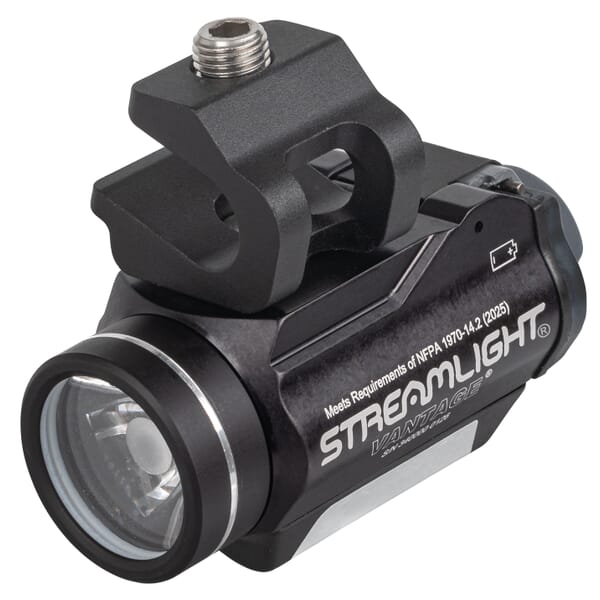 Streamlight 69140 Vantage Helmet Mounted Flashlight, LED Bulb, Anodized Aircraft Grade Aluminum Housing, 115 Lumens