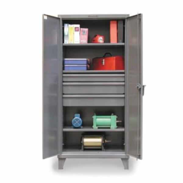 Strong Hold 36-243-3DB Storage Cabinet, 1900 lb, 78 in H x 36 in W, 3 Drawers