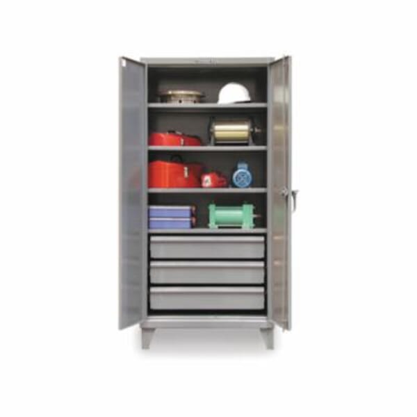 Strong Hold 36-244-3DB Storage Cabinet, 1900 lb, 78 in H x 36 in W, 3 Drawers