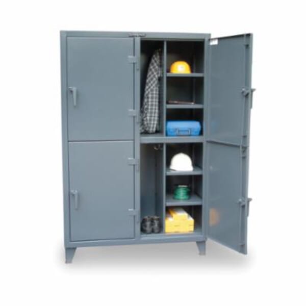 Strong Hold 46-24-2TPL Locker, 78 in H x 50 in W x 24 in D, 2 Tiers, 4 Compartments