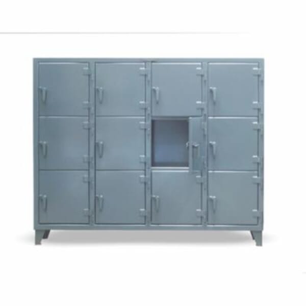 Strong Hold 75-18-3TMT Locker With Multiple Compartments, 68 in H x 82 in W x 18 in D, 3 Tiers, 12 Compartments