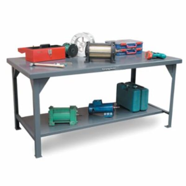 Strong Hold T6036 Shop Table, 34 in H x 60 in W x 36 in D, 8250 lb Load, Dark Gray