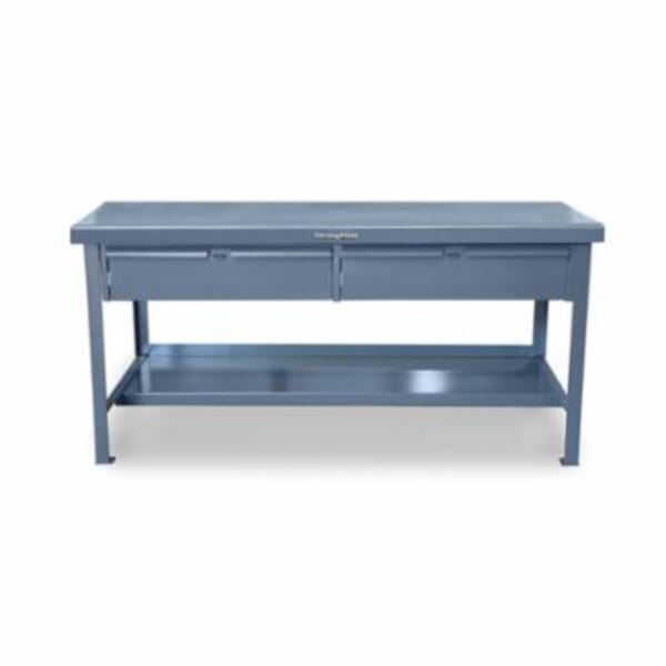 Strong Hold T4830-2DB Shop Table, 34 in H x 48 in W x 30 in D, 5500 lb Load, Dark Gray