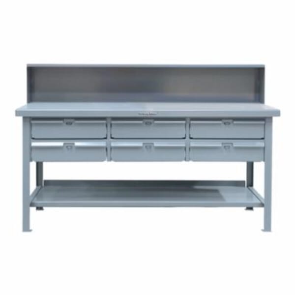 Strong Hold T7236-RS-6DB Shop Table, 34 in H x 72 in W x 36 in D, 10000 lb Load, Dark Gray