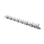 Sunex 9708 Crowfoot Wrench Set, 8 Pieces, 3/8 to 7/8 in, Full Polished