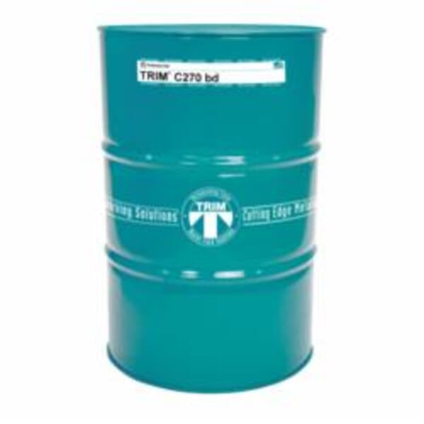 TRIM C270BD-54G High Performance Synthetic Coolant, 54 gal Drum, Blue, Liquid