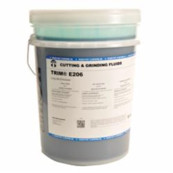 TRIM E206-5G Long Life Emulsion, 5 gal Pail, Dark Blue (Concentrate)/Blue (Working Solution), Liquid