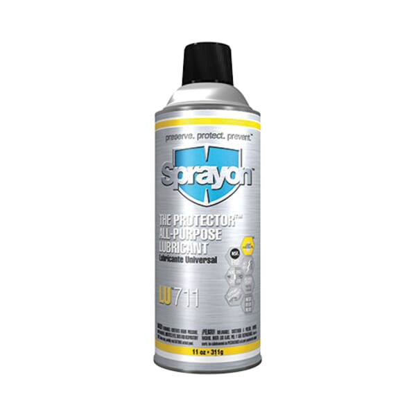 Sprayon The Protector LU711 All-Purpose Lubricant, 11 oz, Aerosal Spray Form, Amber, 0.82