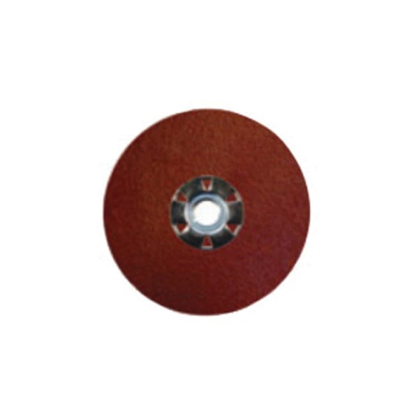 Tiger 60620 Fast Cut High Performance Long Life Performance Line Coated Abrasive Disc, 7 in Dia Disc, 5/8-11 UNC Center Hole, 24 Grit, Extra Coarse Grade, Aluminum Oxide Abrasive, Threaded Attachment