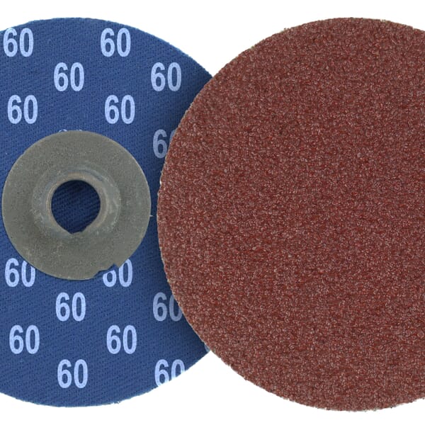 Tiger AO 60056 Blending Disc, 3 in Dia Disc, 60 Grit, Medium Grade, Aluminum Oxide Abrasive, Hub Attachment