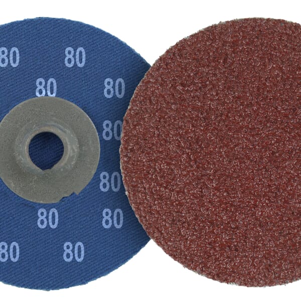 Tiger AO 60057 Blending Disc, 3 in Dia Disc, 80 Grit, Medium Grade, Aluminum Oxide Abrasive, Hub Attachment