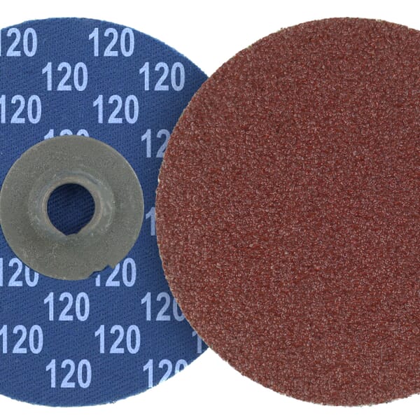 Tiger AO 60059 Blending Disc, 3 in Dia Disc, 120 Grit, Fine Grade, Aluminum Oxide Abrasive, Hub Attachment