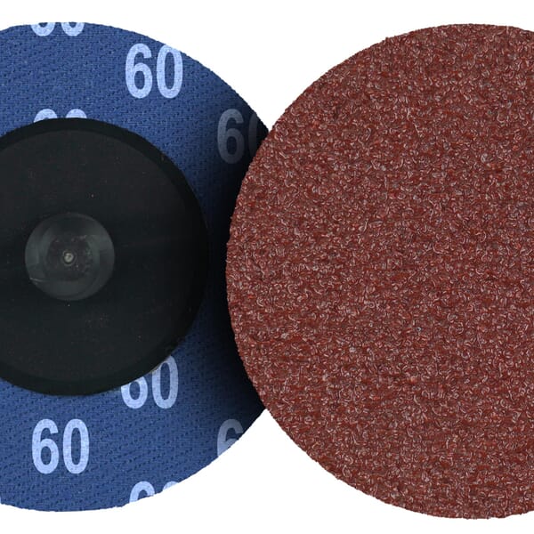 Tiger AO 60121 Blending Disc, 2 in Dia Disc, 60 Grit, Medium Grade, Aluminum Oxide Abrasive, Plastic Button Attachment