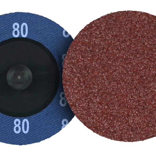 Tiger AO 60122 Blending Disc, 2 in Dia Disc, 80 Grit, Medium Grade, Aluminum Oxide Abrasive, Plastic Button Attachment