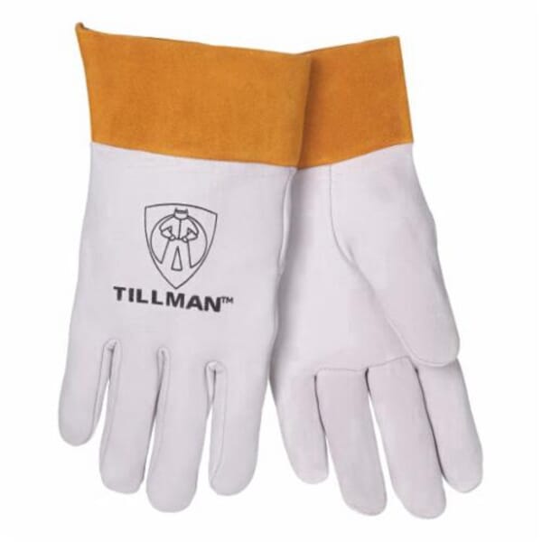 Tillman 24DL Premium Grade TIG Welding Gloves, L, Kid Skin, Pearl, Unlined, 10 to 11 in L