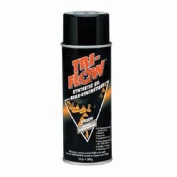 Tri-Flow TF23010 Biodegradable Waterproof Synthetic Oil, 16 oz Aerosol Can, Liquid Form, Food/ISO 68 Grade, Clear Glass
