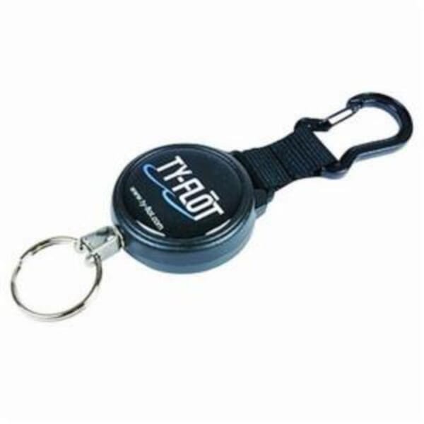 Ty-Flot T-HDRF810S Heavy Duty Retractable Tool Lanyard, 1 lb Capacity, Metal Hardware/Nylon Line/Stainless Steel Cable