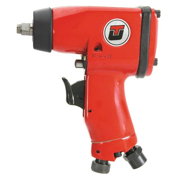 UT UT8030R Pneumatic Impact Wrench, 3/8 in Drive, 75 ft-lb Torque, 4 cfm Air Flow, 5-1/4 in OAL, 16 cfm Short Run Air Consumption