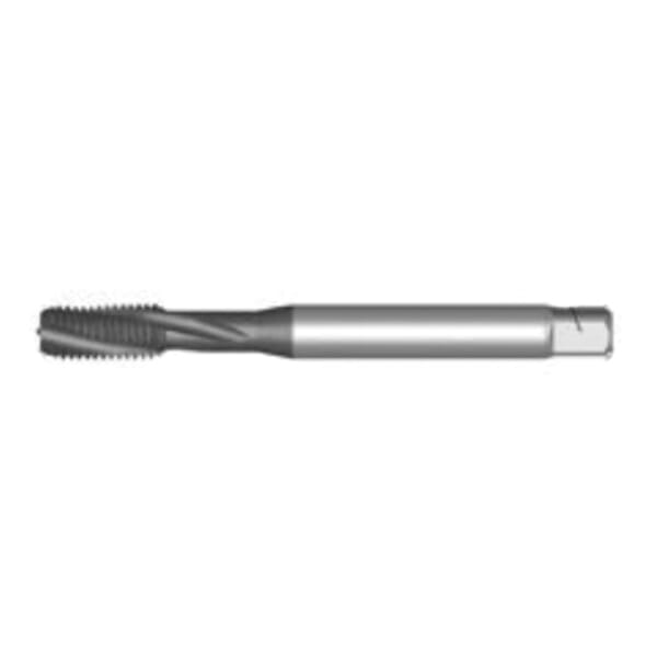 Union Butterfield 46204813 1630AP HMD Applix High Performance Spiral Flute Tap, Right Hand Cutting, 1-8 Thread, H6 Thread Limit, Semi-Bottoming Chamfer, Right Hand Flute Direction, 4 Flutes, TiAlN Coated, HSS