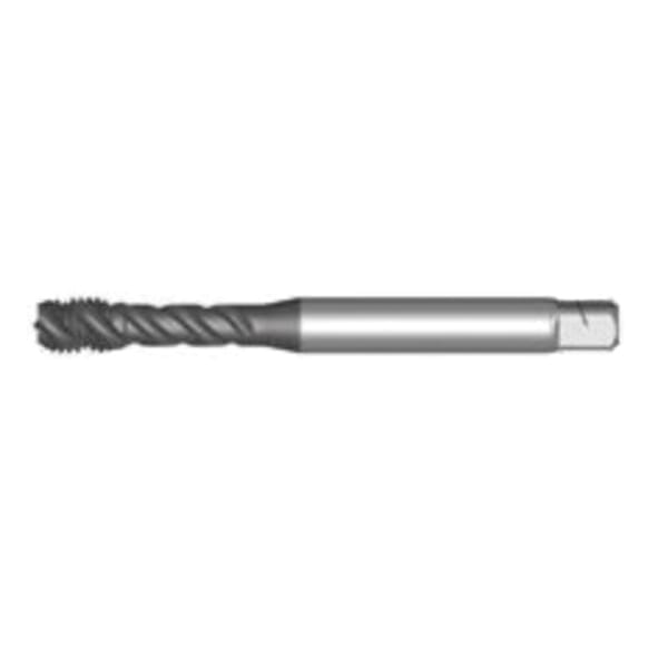 Union Butterfield 6204916 1677AP MXL Applix Fast High Performance Spiral Flute Tap, Right Hand Cutting, M12x1.75 Thread, H6 Thread Limit, Semi-Bottoming Chamfer, Right Hand Flute Direction, 3 Flutes, TiCN Coated, HSS