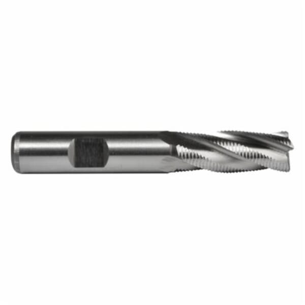 Union Butterfield 5210016 9002 Center Cutting Regular Length Single End Square End End Mill, 3/8 in Dia Cutter, 3/4 in Length of Cut, 4 Flutes, 3/8 in Dia Shank, 2-1/2 in OAL, Bright
