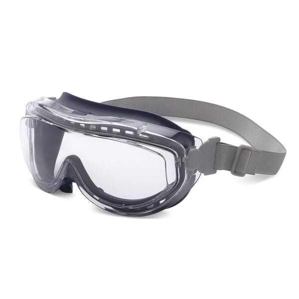 Uvex by Honeywell S3405X Flex Seal Indirect Vent Protective Goggles, Uvextreme Anti-Fog Clear Polycarbonate Lens, Yes % UV Protection, Fabric Strap, ANSI Z87+, CSA Z94.3