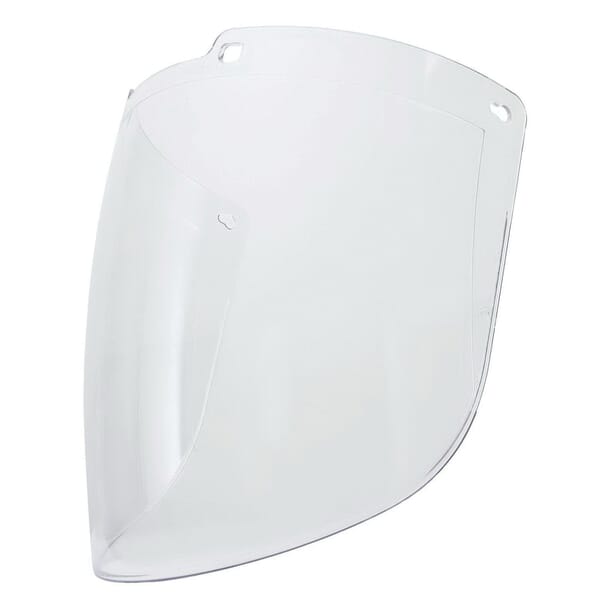 Uvex by Honeywell S9550 Uncoated Faceshield Visor, Clear, Polycarbonate, 9 in H x 15-7/8 in W x 3/32 in THK Visor, For Use With TURBOSHIELD Headgears and Hardhat Adapters, Specifications Met: ANSI Z87.1-2010, CSA Z94.3