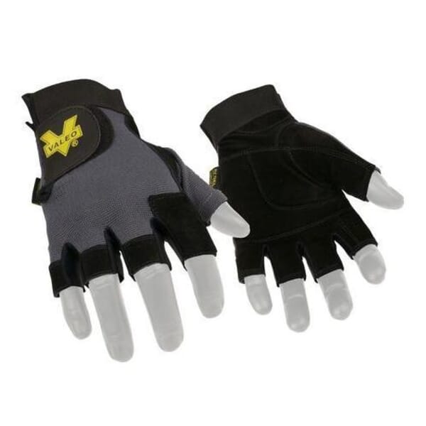 Valeo VI4872ME V430/VI4872 Anti-Vibration Gloves, M, AV Gel/Leather/Nylon/Polyester, Adjustable Cuff