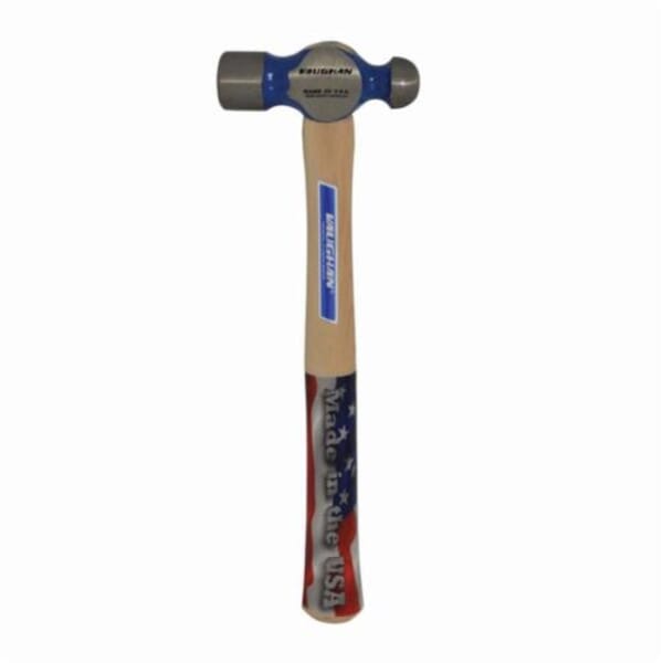 Vaughan TC016 Ball Pein Hammer, 13-3/4 in OAL, 16 oz Forged Steel Head, Hickory Wood Handle